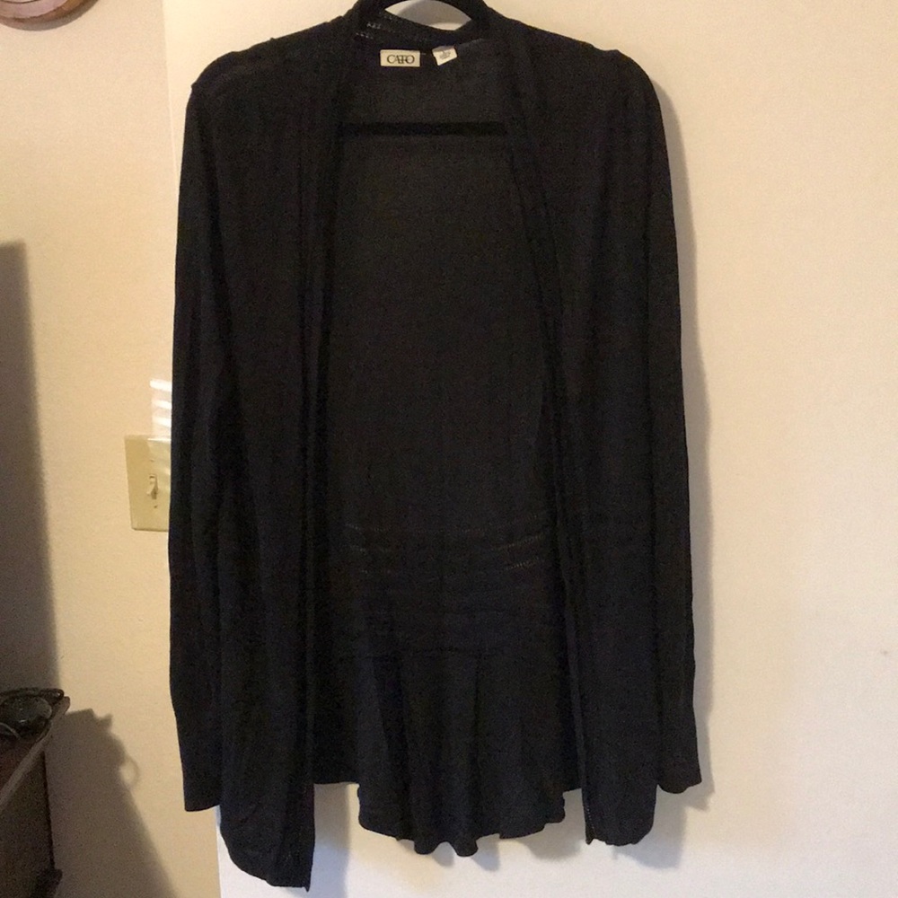 Black cardigan